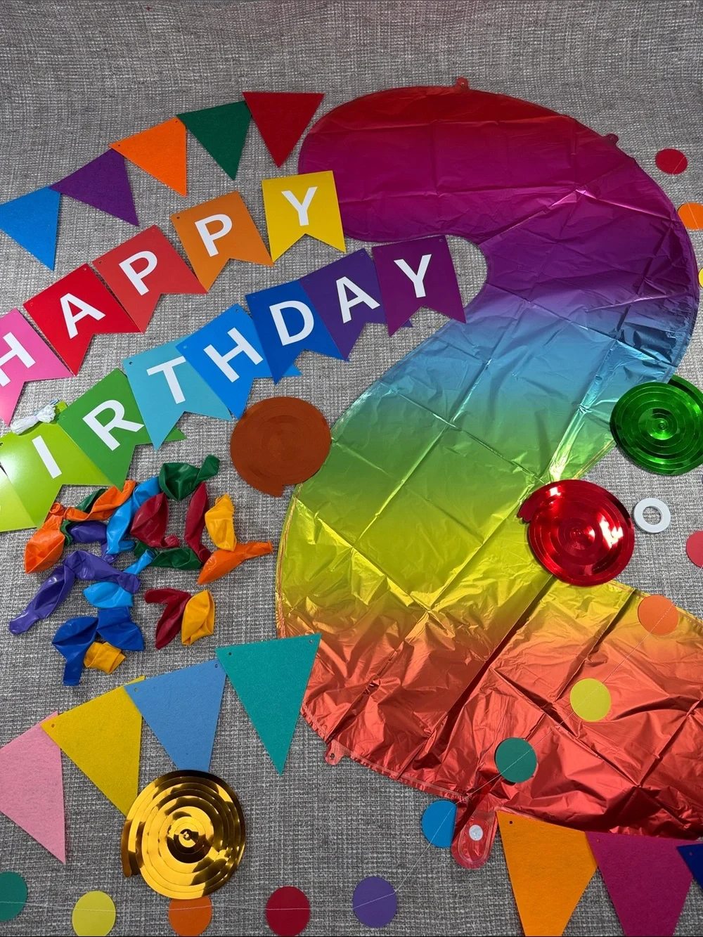 Birthday Party Decorations Kit Rainbow Color birthday 2 colorful birthday decor